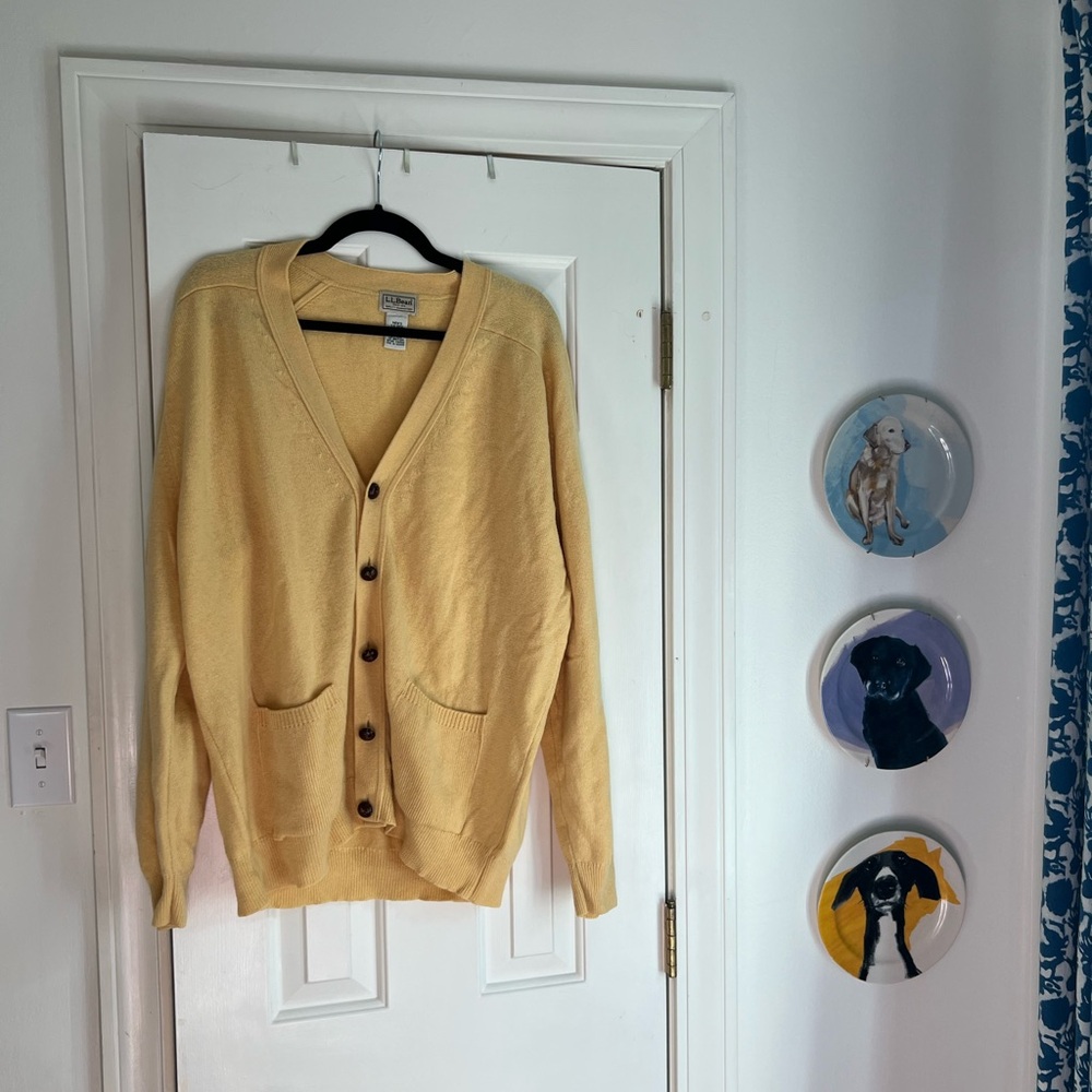 LL Bean Men’s 100% Wool cardigan